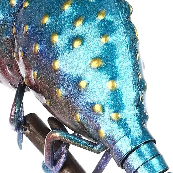 Tooarts Metal Chameleon Sculpture Wild Animal Figurine Indoor Outdoor Decoration Yard Statue for Home and Fairy Garden Decor by GreenHaven Gardens