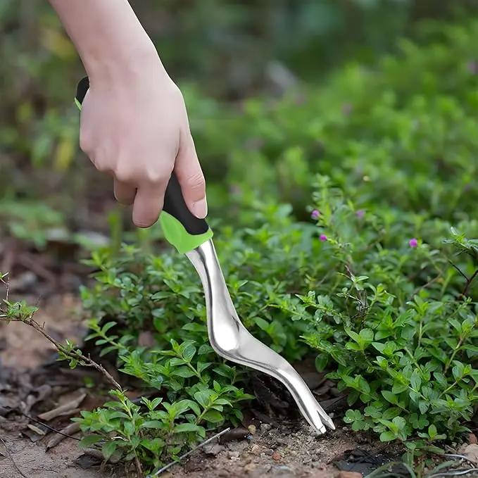 Weed Puller Tool, Garden Weeding Tools, Heavy Duty Hand Weeder with Ergonomic Handle, Garden Weeding Removal Weed Puller Manual Root Lifter Weeder for Lawn Farmland Transplant Gardening Bonsai by GreenHaven Gardens