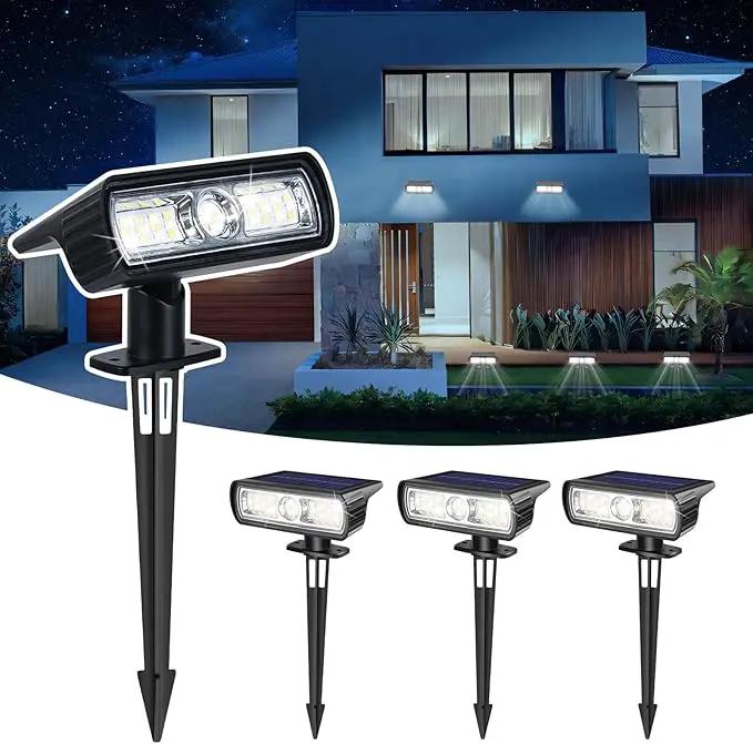 Toodour Solar Spot Light Outdoor, 4 Pack Solar Lights Outdoor with 2 Modes, Waterproof Solar Powered Flood Lights Landscape Lighting for Yard Garden Home Pathway Walkway Outdoor Decor - Cool White by GreenHaven Gardens