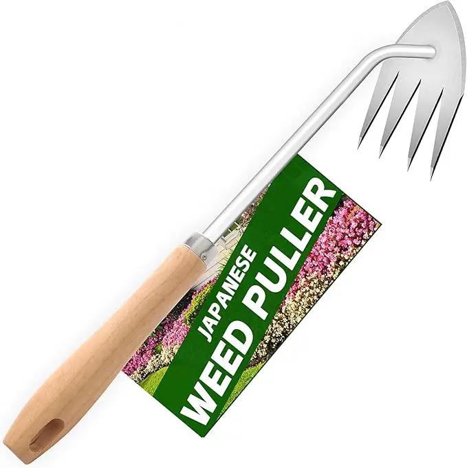 Japanese Weed Puller Tool Garden Tools Hand Weeder Tools - Gardening Hand Tools Weed Remover Tool for Vegetable Gardening Backyard Farm Planting & Weeding Removal Quick Work by GreenHaven Gardens