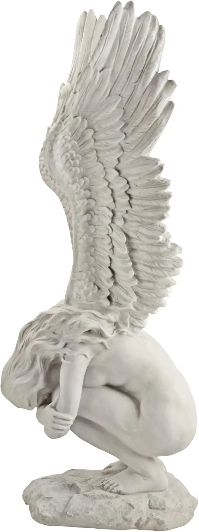 Design Toscano Remembrance and Redemption Angel Religious Indoor/Outdoor Garden Statue, Large 30 Inch Tall, Cast Stone Resin, Antique Stone Finish by GreenHaven Gardens