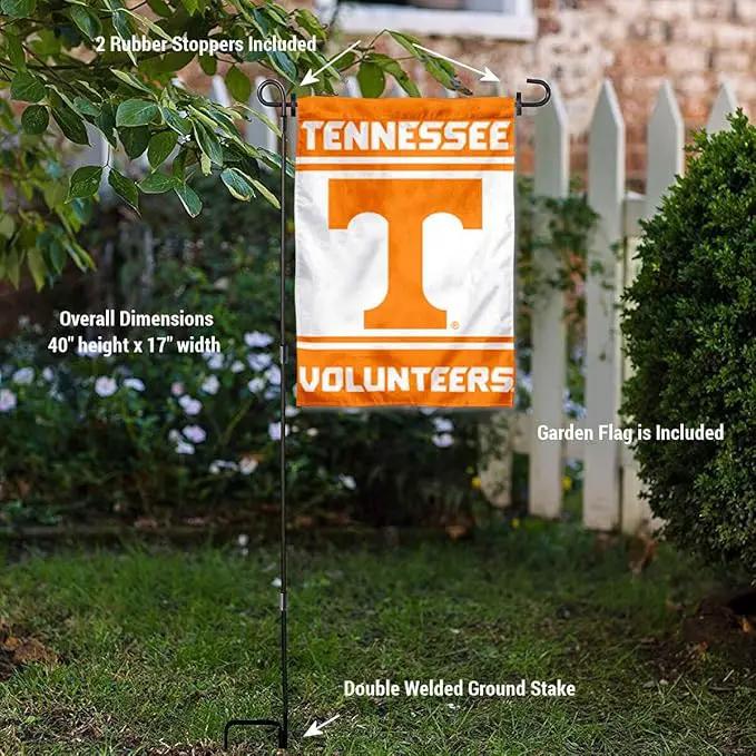 College Flags & Banners Co. Tennessee Volunteers Garden Flag with Stand Holder by GreenHaven Gardens