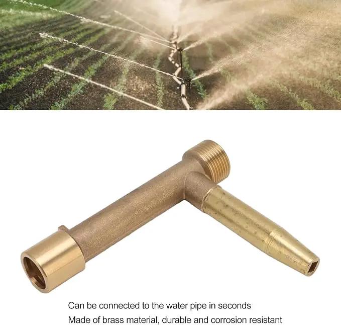BORDSTRACT Quick Water Intake Valve Key, G1 Male Thread Brass Quick Coupler Valve Hose for Garden Underground Irrigation by GreenHaven Gardens