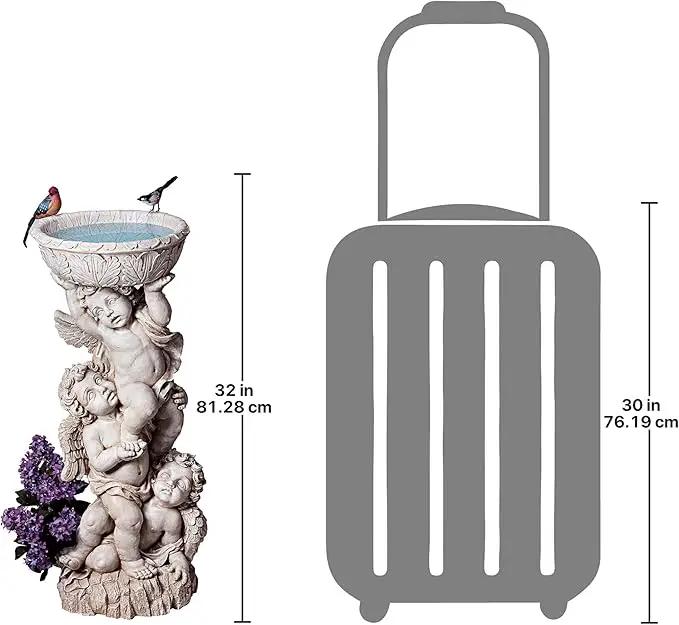 Design Toscano NG27902 Three Cherubs with Urn Decorative Object, ancient ivory by GreenHaven Gardens