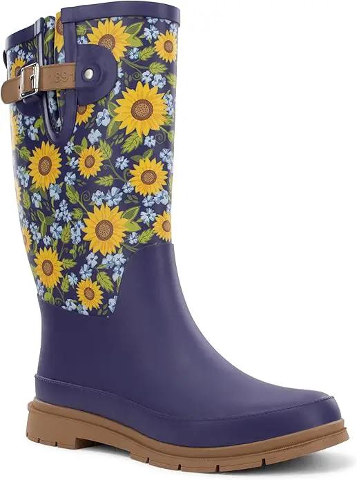 Western Chief Women's Tall Waterproof Rain Boot Outdoor Garden Shoes by GreenHaven Gardens