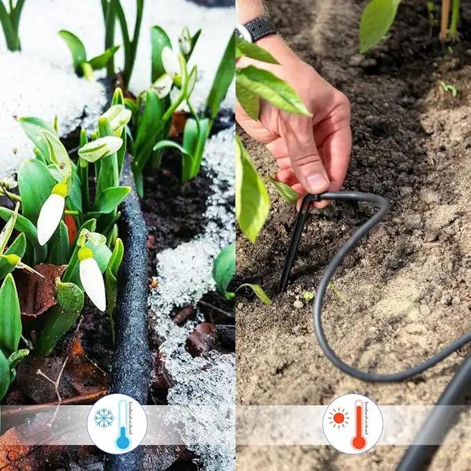 1/4 inch Garden Watering Tube, 4mm Water Tube Irrigation System Hose Blank Distribution Line Plant Drip Automatic Pipe DIY Agriculture Hydroponics Misting Tubing Patio Lawn Yard Greenhouse Outdoor by GreenHaven Gardens