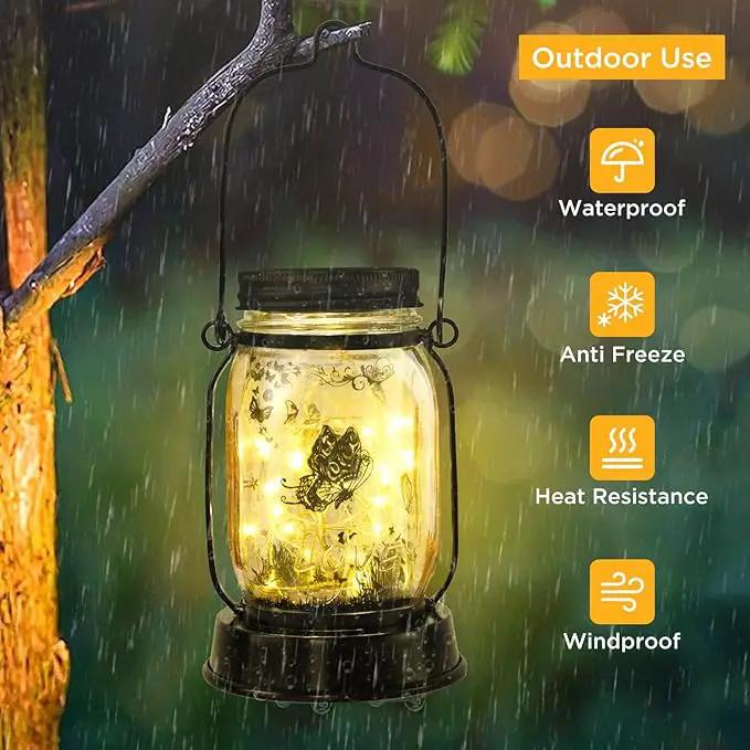 kyoryuger Butterfly Solar Lanterns, Gifts for Women Mom Grandma, Christmas Mom Gifts, Unique Birthday Gifts for Butterfly Lovers, Solar Garden Decoration Outside for Yard, Patio,Backyard,Porch by GreenHaven Gardens