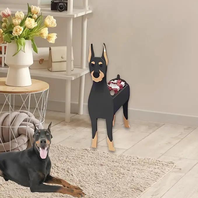 Doberman Dog Planter Plant Pots,Cute Garden Dog Flower Planter,Dog Planters Birthday Gifts for Women,Office,Indoor/Outdoor Decor（9.45 * 5.28 * 13.58in） by GreenHaven Gardens