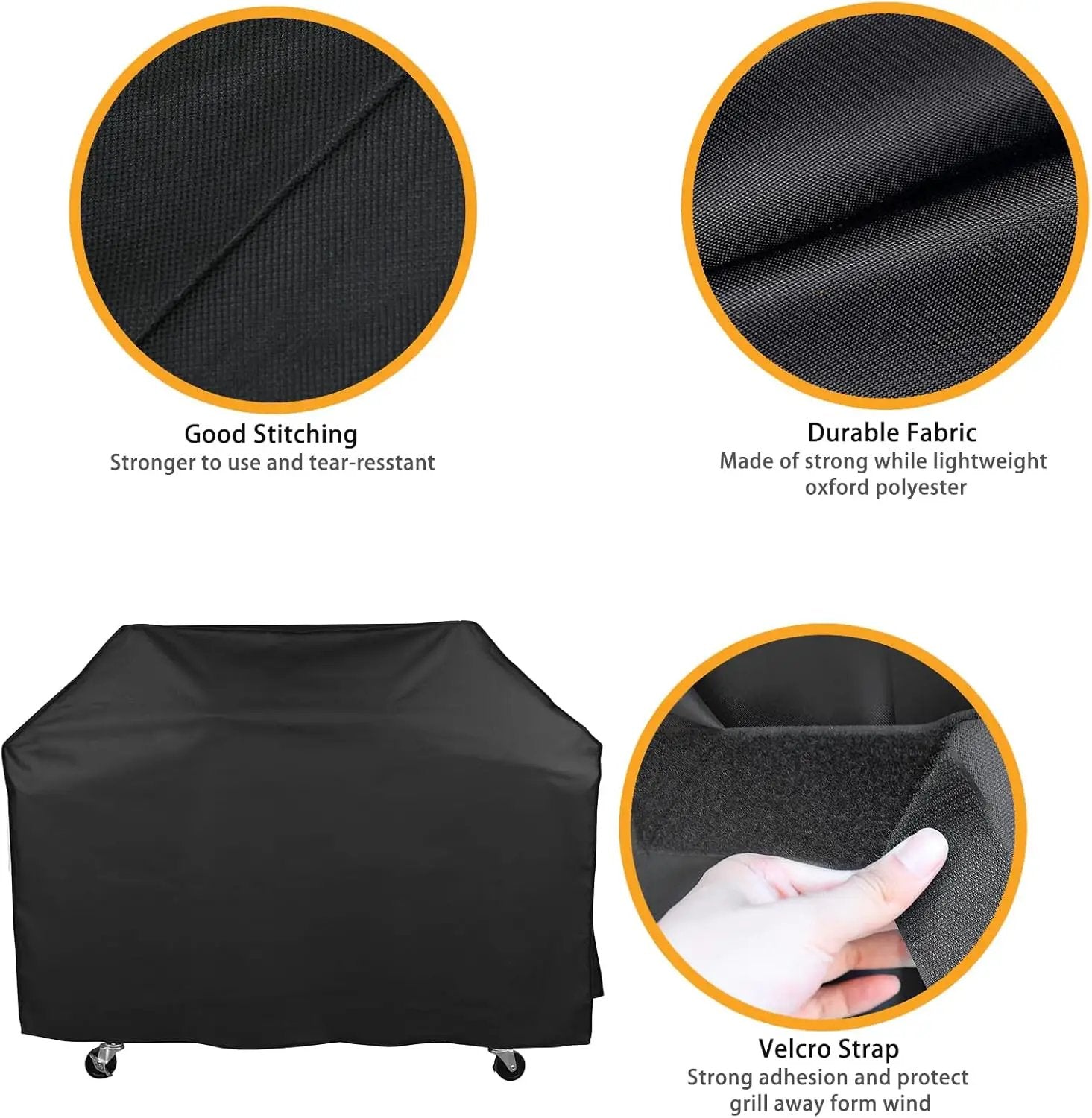 Grill Cover for Royal Gourmet Charcoal Grill CC1830 Series, 54 inch CR5402 Heavy Duty Waterproof UV Resistant Cover for Royal Gourmet GA5401T/GA4402S, Outdoor Barbeque Grill Accessories by GreenHaven Gardens