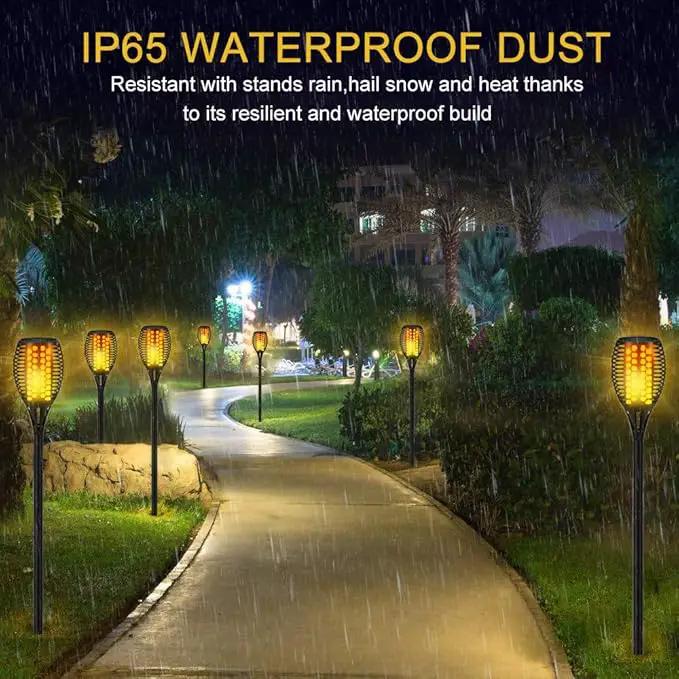 Aityvert Solar Lights, 43" Flickering Flames Torch Lights Outdoor Waterproof Landscape Decoration Lighting Dusk to Dawn Auto On/Off Security Flame Lights for Yard Garden Pathway Driveway (4 Pack) by GreenHaven Gardens