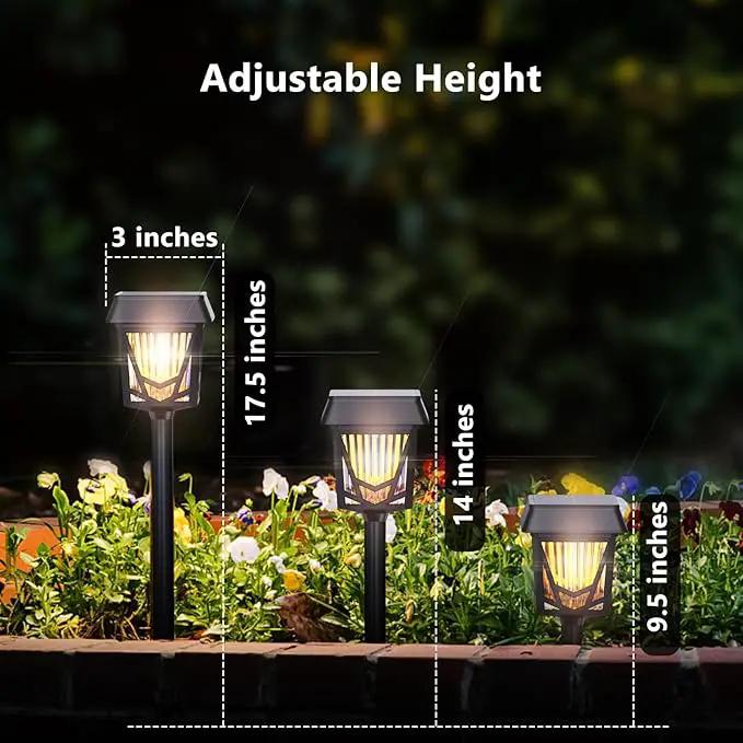 Raynic Solar Pathway Light, 6 Pack Pathway Lights Outdoor, USB-C Rechargable, Waterproof IPX6, 12H Long Lasting Solar Landscape Lights for Walkway Path Yard Lawn Decor, Warm White by GreenHaven Gardens