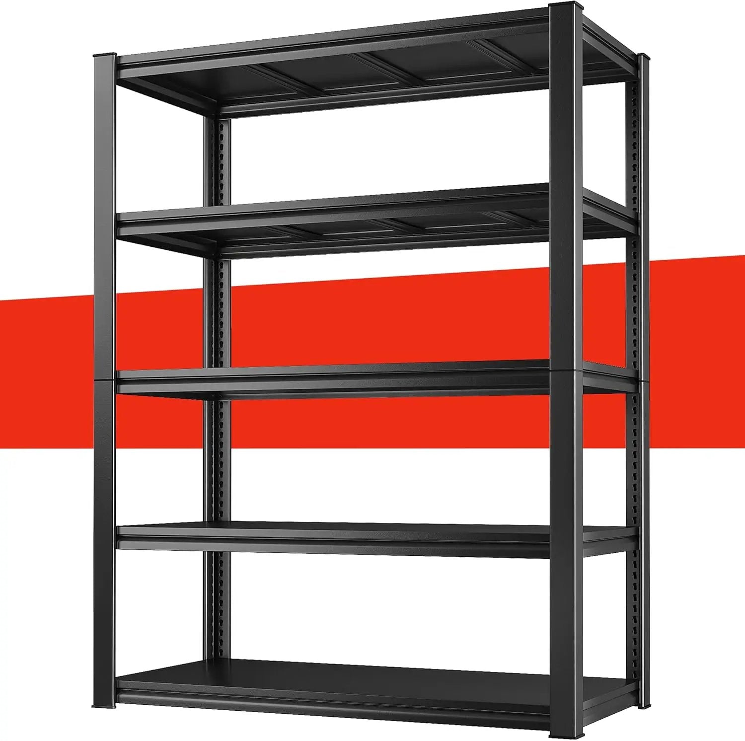 Raybee Garage Shelving 2000LBS Storage Shelves Adjustable Metal Shelves 5 Tier Heavy Duty Shelving Metal Shelf for Basement Pantry Kitchen 32" W x 16.5" D x 63" H by GreenHaven Gardens