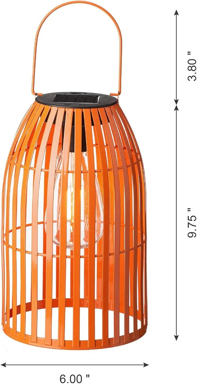 Solar Lantern Outdoor Waterproof Hanging Metal Birdcage Shaped Lantern Decorative Solar Light for Garden Yard Patio Porch by GreenHaven Gardens