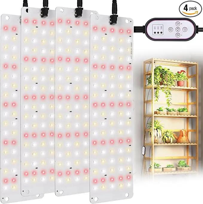 TONYFUL LED Grow Lights, 360 LEDs Plant Lights for Indoor Growing, 36W Premium Full Spectrum Grow Light with 4/8/12H Timer, 10 Dimmable Levels - Ideal for Indoor Growing (4Pcs) by GreenHaven Gardens