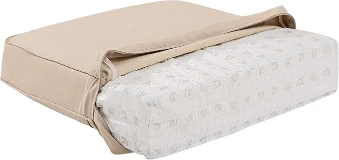 Classic Accessories Montlake Water-Resistant 23 x 22 x 4 Inch Patio Lounge Back Cushion, Antique Beige, Outdoor Loveseat Cushions by GreenHaven Gardens