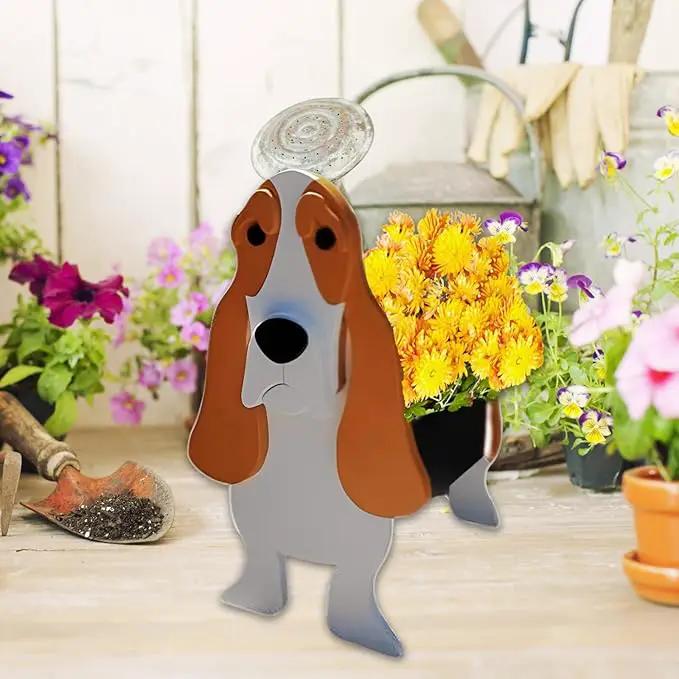 Basset Hound Dog Planter Plant Pots,Cute Garden Dog Flower Planter,Large Dog Planters Birthday Gifts for Women,Office,Indoor/Outdoor Decor(9.84 * 10.24 * 15.75in) by GreenHaven Gardens