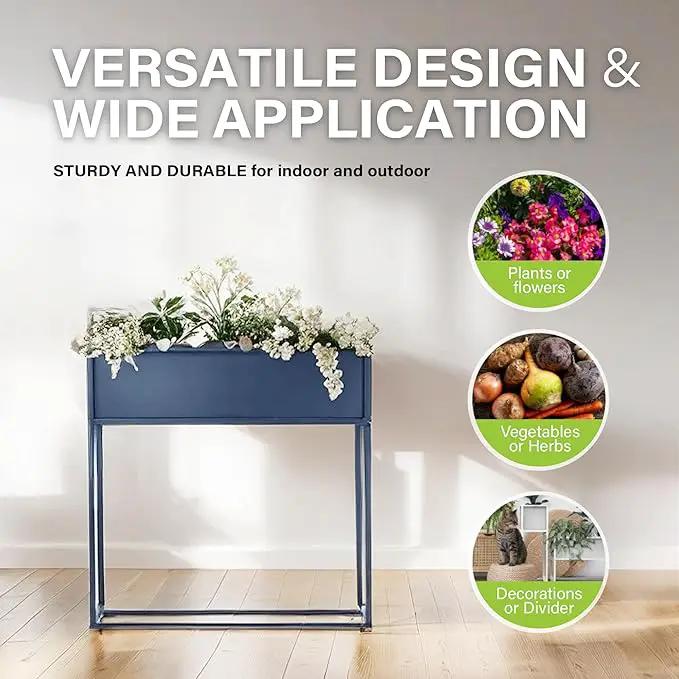 Cocoyard Elevated Planter Box - 28 Inch Durable Raised Garden Bed for Herbs and Flowers - Stylish Tall Rectangular Planter for Outdoor Plants for Patio Decor & Backyard Gardening by GreenHaven Gardens