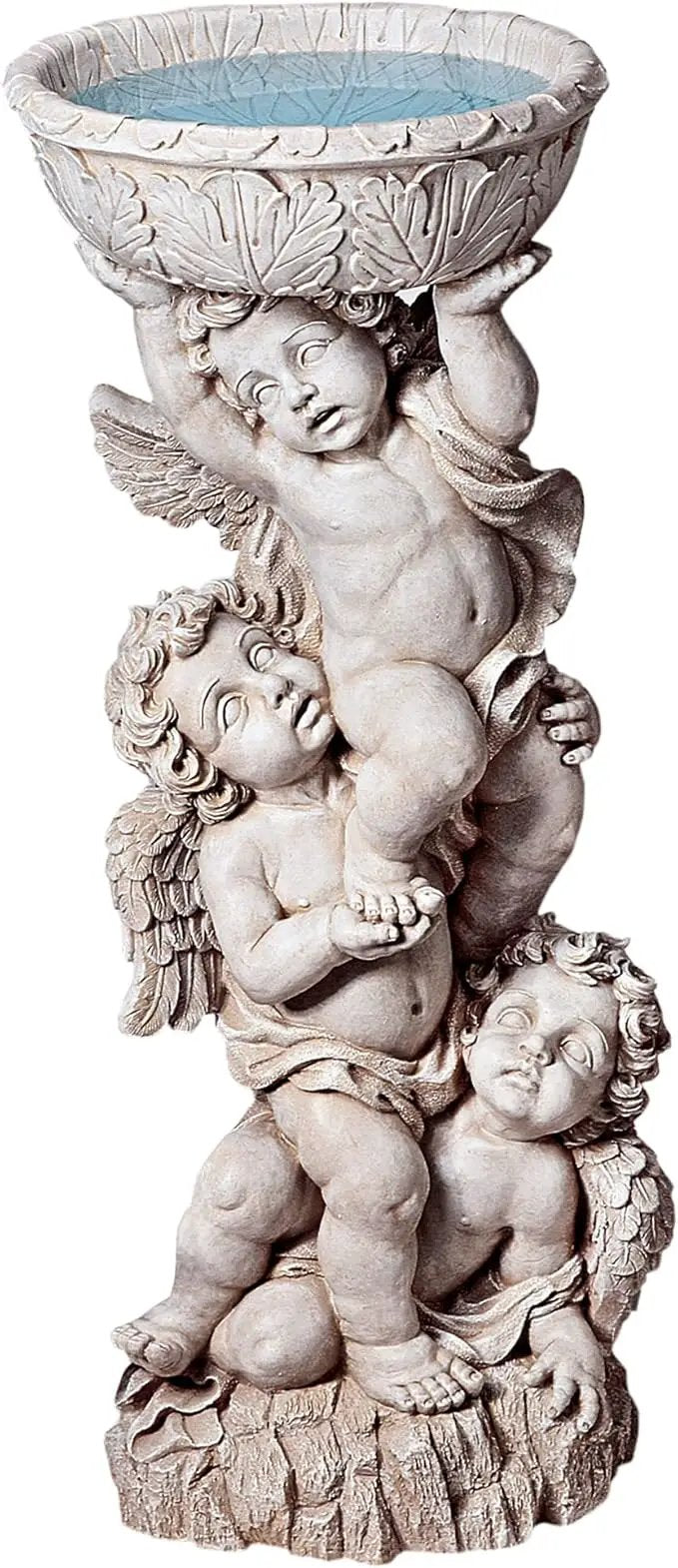 Design Toscano NG27902 Three Cherubs with Urn Decorative Object, ancient ivory by GreenHaven Gardens