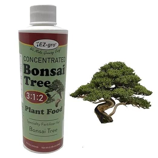 Professional Liquid Bonsai Fertilizer by EZ-gro | 3:1:2 Ratio Concentrate Indoor Plant Fertilizer for Your Bonsai Tree | 8 oz by GreenHaven Gardens