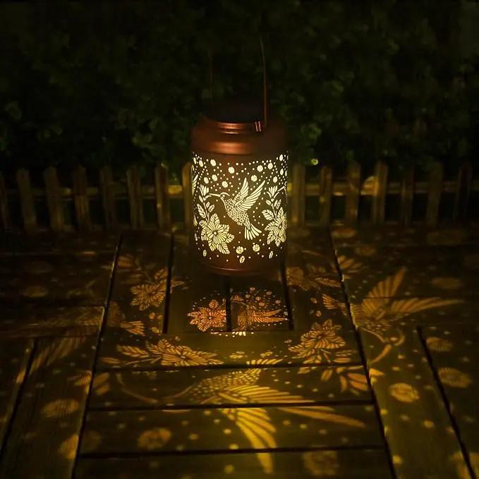 Hummingbird Solar Lanterns Outdoor Waterproof Hanging Solar Lights, Birthday Gifts for Women, Men, Mom, Mothers Day Gifts, Garden Decor for Outside, Patio, Outdoor, Yard, Lawn, Balcony by GreenHaven Gardens