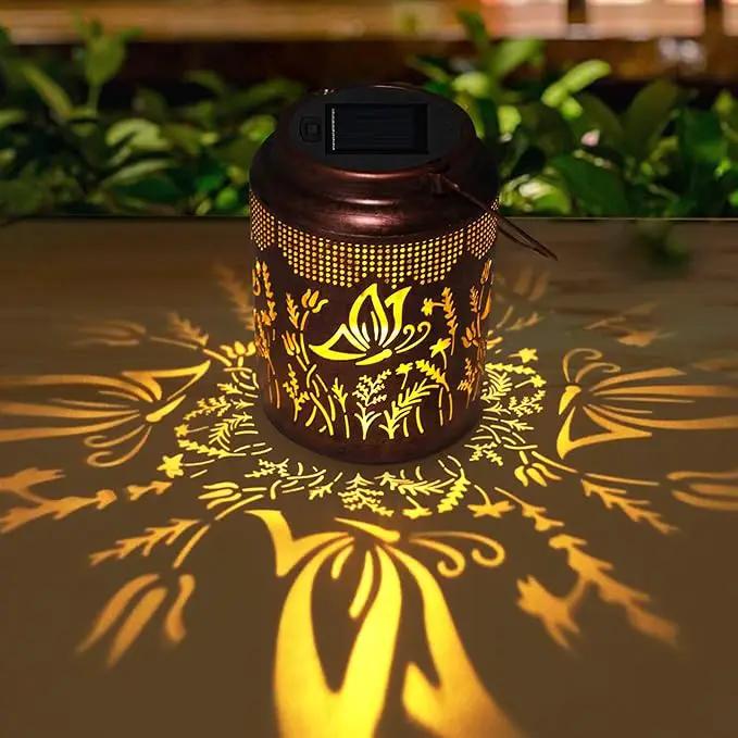 pearlstar Solar Lanterns Outdoor Waterproof Hanging Solar Lights Metal Butterfly Gifts for Women Mom Grandma Decor for Garden Yard Patio Balcony Path by GreenHaven Gardens