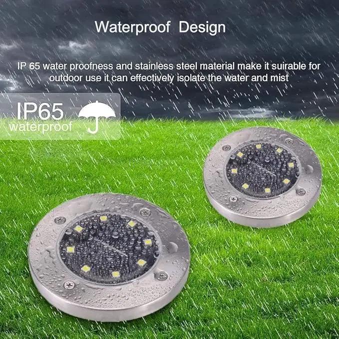 ZGWJ Solar Ground Lights,4 Pack Waterproof Solar Garden Lights, Upgraded Outdoor Garden Waterproof Bright in-Ground Lights, Landscape Lights for Pathway,Yard,Deck,Lawn,Patio,Walkway White by GreenHaven Gardens