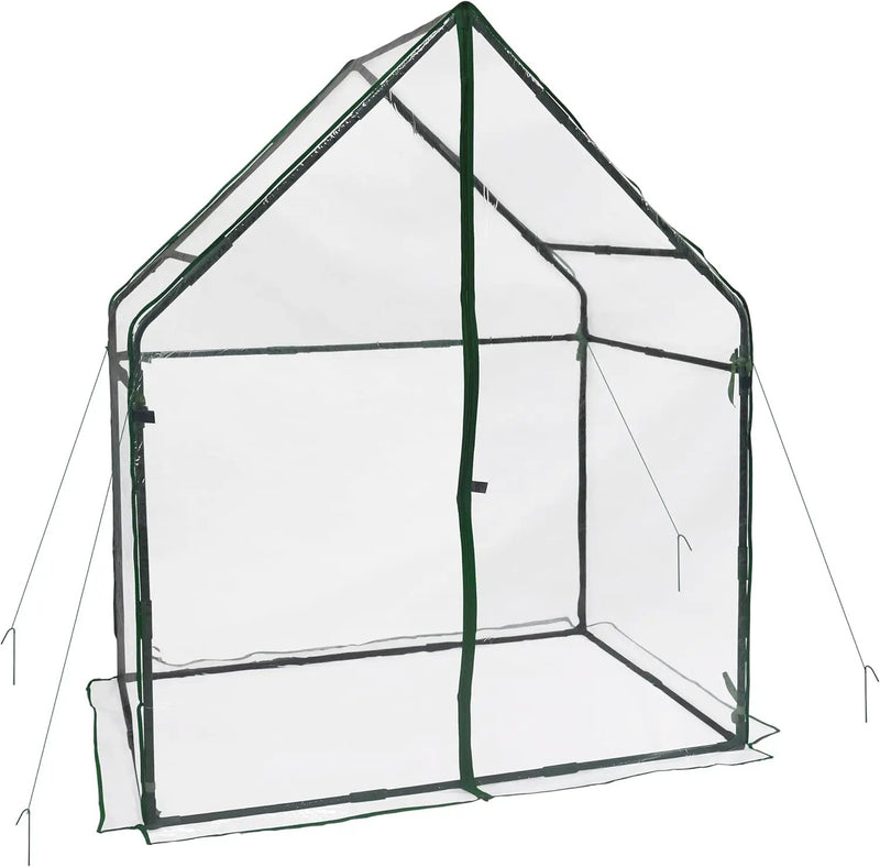 Gardzen Mini Greenhouse Heavy Duty Portable Green House, Clear Tent Small Greenhouse for Indoor Outdoor Plants 36.2”(L) x53.3”(W) x66.1”(H) by GreenHaven Gardens