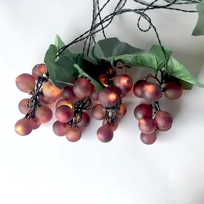 keeda Solar String Lights with Vines, Waterproof 80 LED Grape String Lights Outdoor Patio Light for Bistro Backyard Umbrella Balcony Garden Wedding (Purple) by GreenHaven Gardens