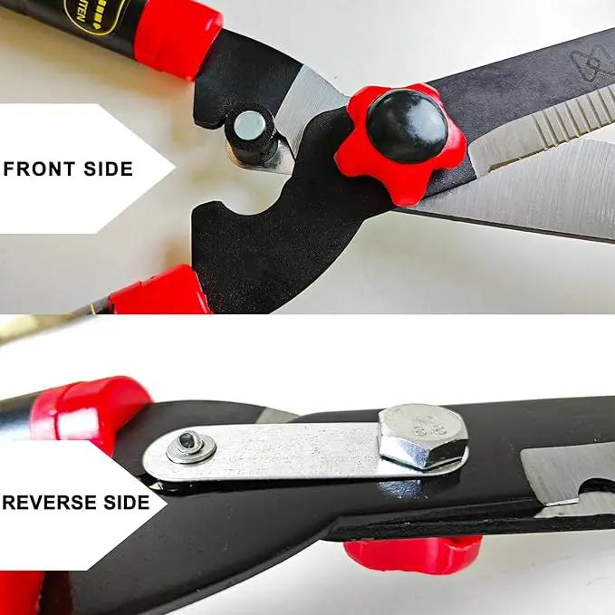 Garden Hedge Shears Heavy Duty with 22.8"-30.3" Extendable Handle, Plant Cutting Scissors -Lawn Pruners - Yard and Garden Tools by GreenHaven Gardens