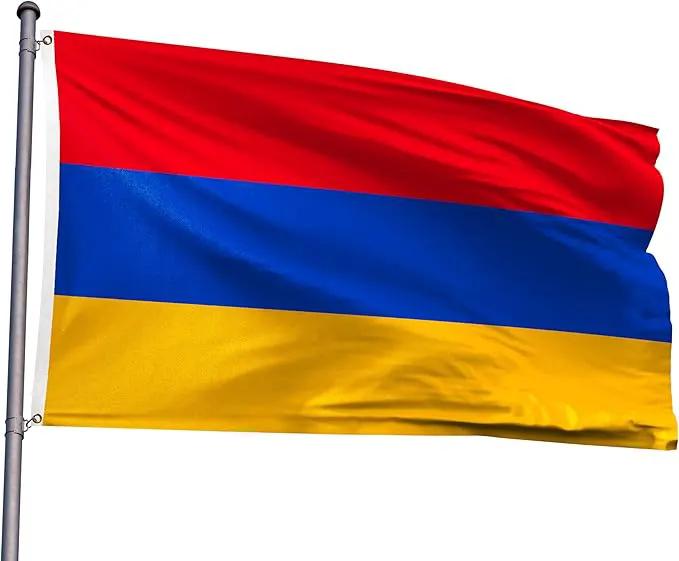 Armenia Flag 3x5FT Armenian National Polyester Flag With 2 Grommets For Patriotic Armenian Themed Festival Events Party Decoration(Armenia, 3x5FT) by GreenHaven Gardens
