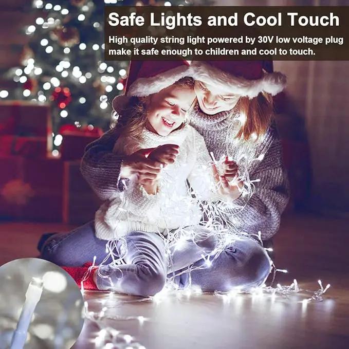 Decute 800 LED 272FT Christmas String Lights 8 Modes with Timer Function, Waterproof Twinkle Fairy Lights for Christmas Tree Party Wedding Yard Garden Outdoor Indoor Decorations, Cool White by GreenHaven Gardens