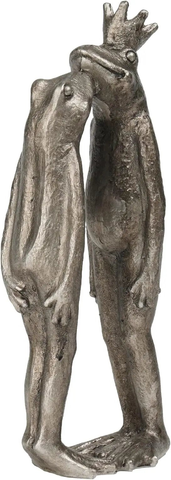Frog Decor Garden Statue Decor Outside - Couple Kiss Plog Statue Outside Frog Figurines for Yard Patio Lawn Decorations Couple Frogs Front Yard Decorations Outdoor 3.5" 2" 8.75" by GreenHaven Gardens