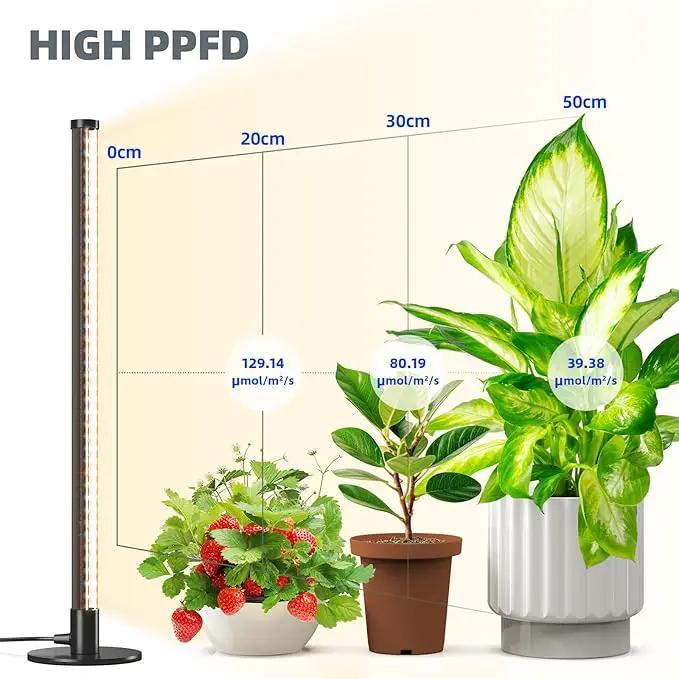 Barrina T10 Vertical Grow Light, 20W 2FT Desk LED Plant Light, Hanging and Standing, Table Top Full Spectrum Grow Lights for Indoor Plants with Stand and On/Off Switch, Ideal for Plants Growth by GreenHaven Gardens