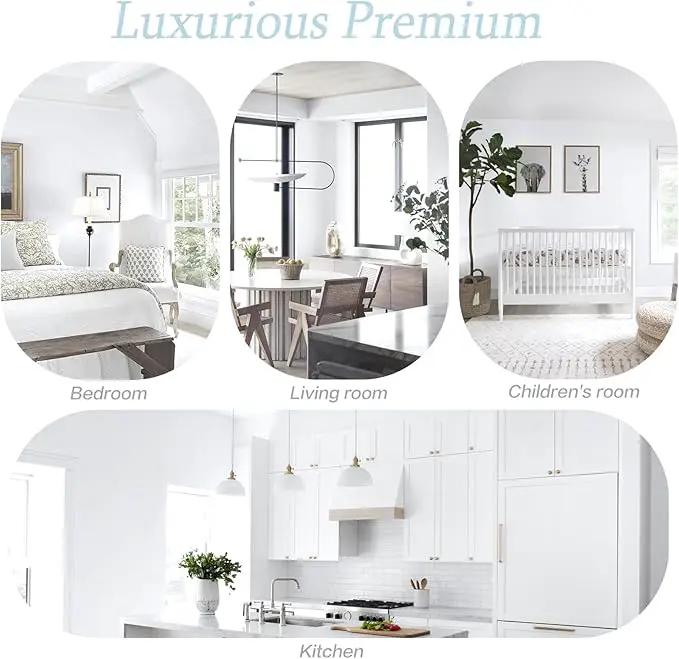 Dimoon 787''x17.7'' White Peel and Stick Wallpaper Contact Paper Self Adhesive Wall Paper by GreenHaven Gardens