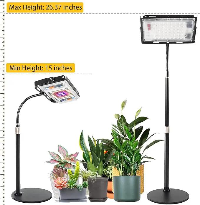 LBW Grow Light for Indoor Plants, Full Spectrum Desk LED Plant Light, Small Grow Lamp with 4H/8H/12H Timer, 6-Level Brightness, Height Adjustable, Flexible Gooseneck, Ideal for Indoor Growth by GreenHaven Gardens