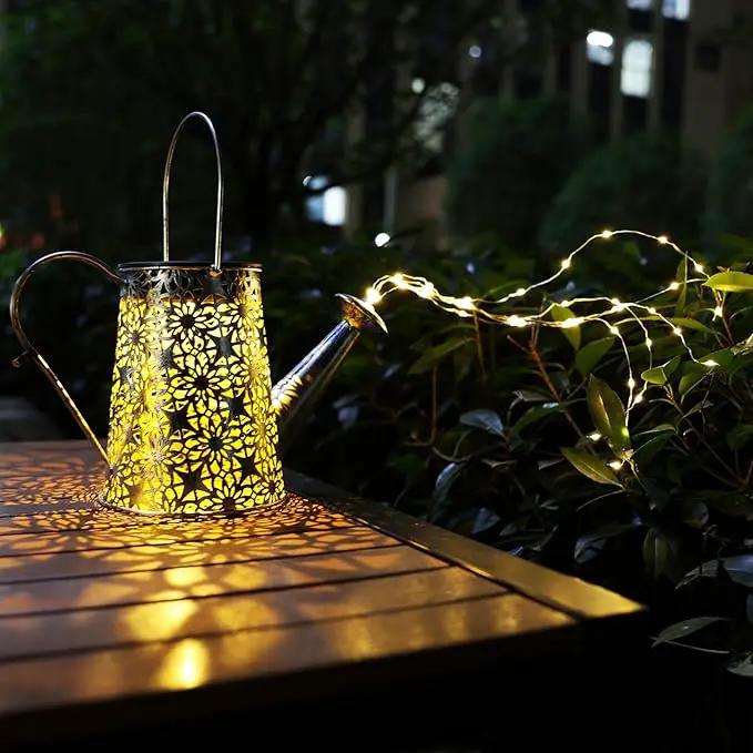 VOOKRY Solar Watering Can Lights, Large Retro Metal Hanging Solar Lights Outdoor Waterproof, Gardening Gifts for Mom Grandma Women Birthday, Garden Decor Yard Light Outside for Porch Landscape Patio by GreenHaven Gardens