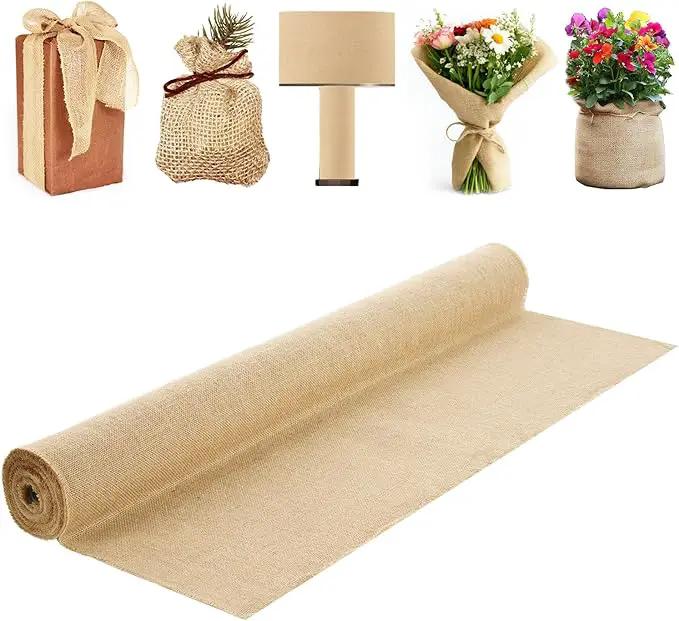 VEVOR Burlap Fabric Roll, 40” x 30 ft High Density Natural Jute Fiber Material for Outdoor Plant Care, Tree Wrap Roll, Decor, DIY Crafts, Wedding, Garden Weed Barrier, Plant & Tree Winter Covering by GreenHaven Gardens