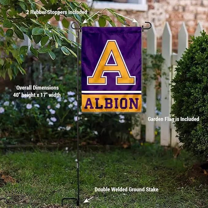 College Flags & Banners Co. Albion Britons Garden Flag with Stand Holder by GreenHaven Gardens