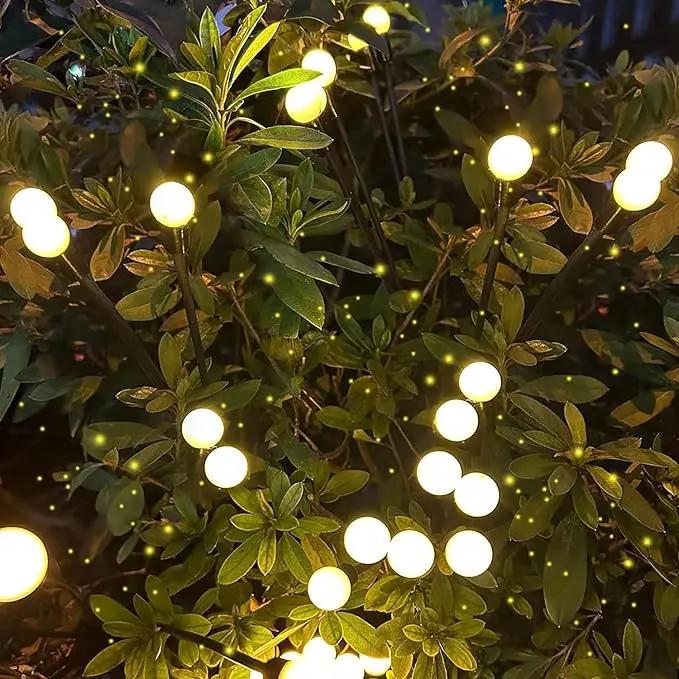 2025 Solar Lights Outdoor Waterproof , 10 Pack Solar Garden Lights, Solar Firefly Lights Outdoor Waterproof, Solar Twinkle Swaying Fairy Light for Yard Patio Pathway Garden Decoration (Warm White) by GreenHaven Gardens