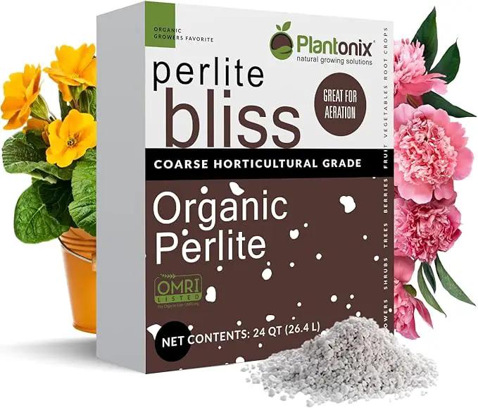 Perlite Bliss (24 Qts) - Organic Perlite for Plants - Coarse Perlite Bulk Soil Amendment - Chunky Perlite for Plants, Potting Soil, Garden Soil, & Coco Coir - Horticultural Perlite for Gardening by GreenHaven Gardens