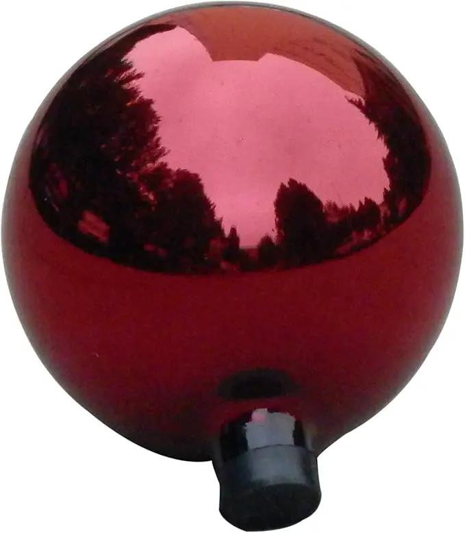 Alpine Corporation 10" Diamater Indoor/Outdoor Glass Gazing Globe Festive Yard Décor, Green by GreenHaven Gardens