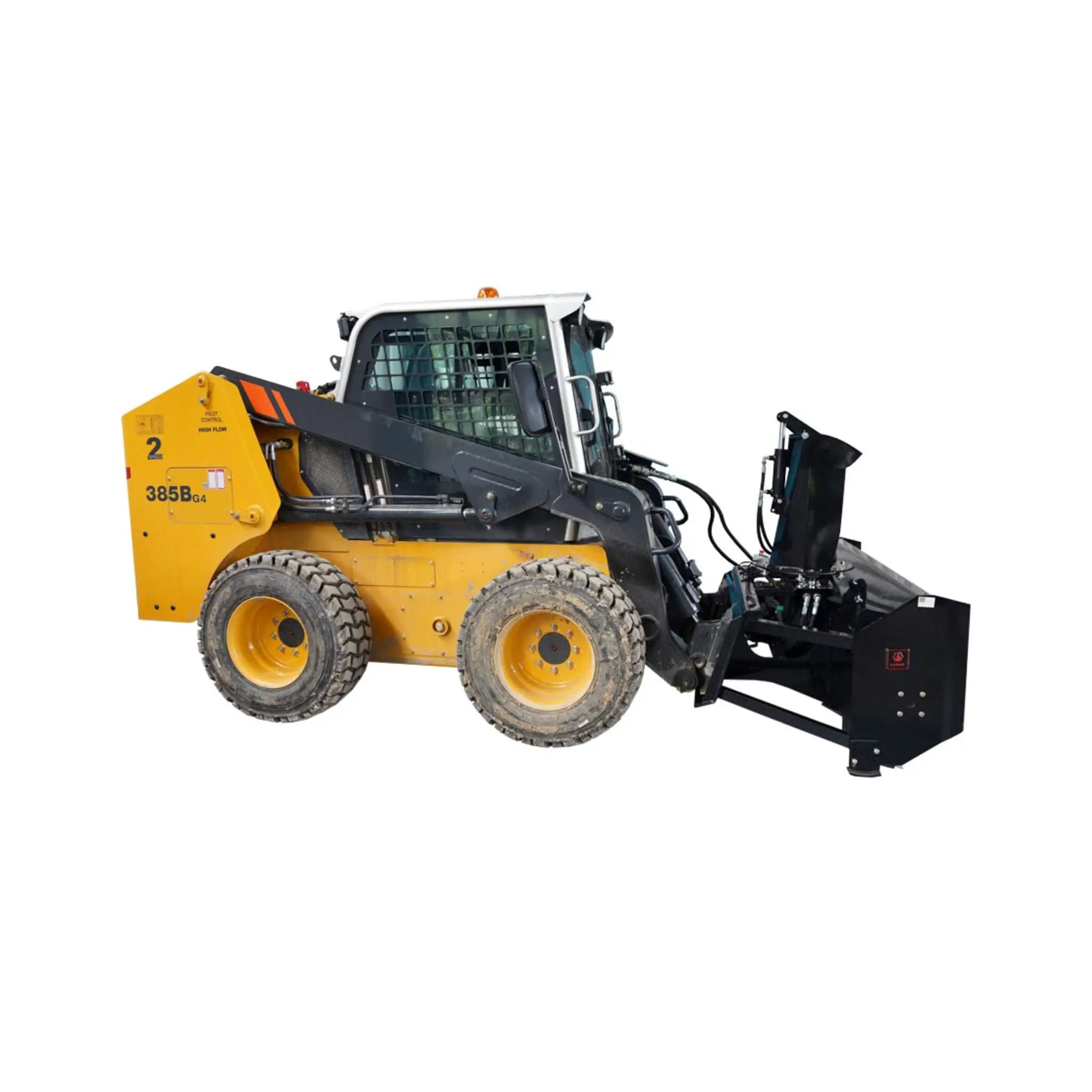 72-Inch Heavy-Duty Hydraulic Skid Steer Snow Blower Attachment (SAK59371) by SAKSBY WHOLESALE