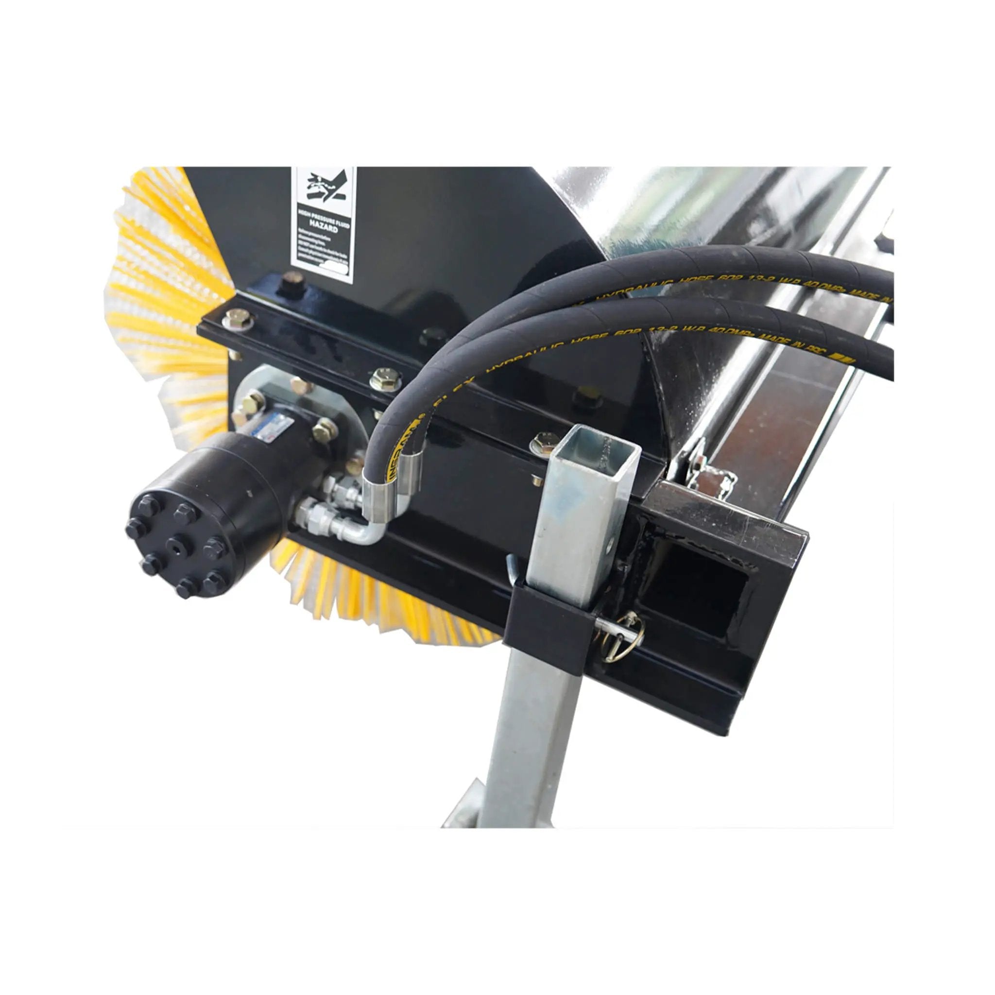 72-Inch Heavy-Duty Skid Steer Hydraulic Rotary Angle Broom Sweeper (SAK97846) by SAKSBY WHOLESALE