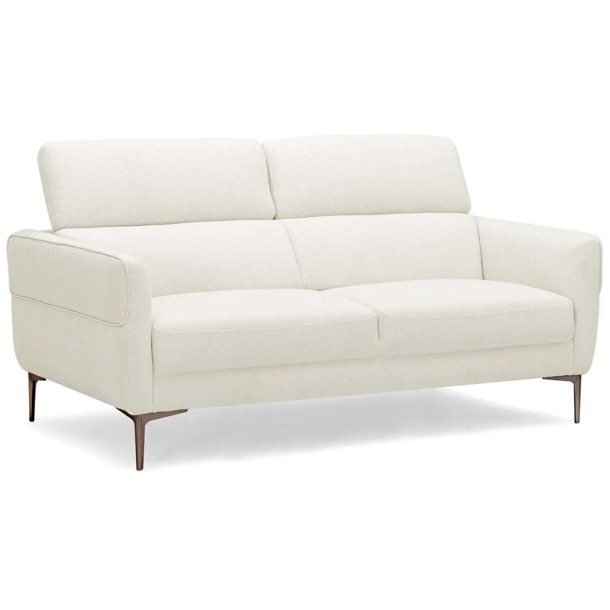 72.5 Inch Modern Fabric Loveseat Sofa Couch with Adjustable Headrest, photo 6 of 16