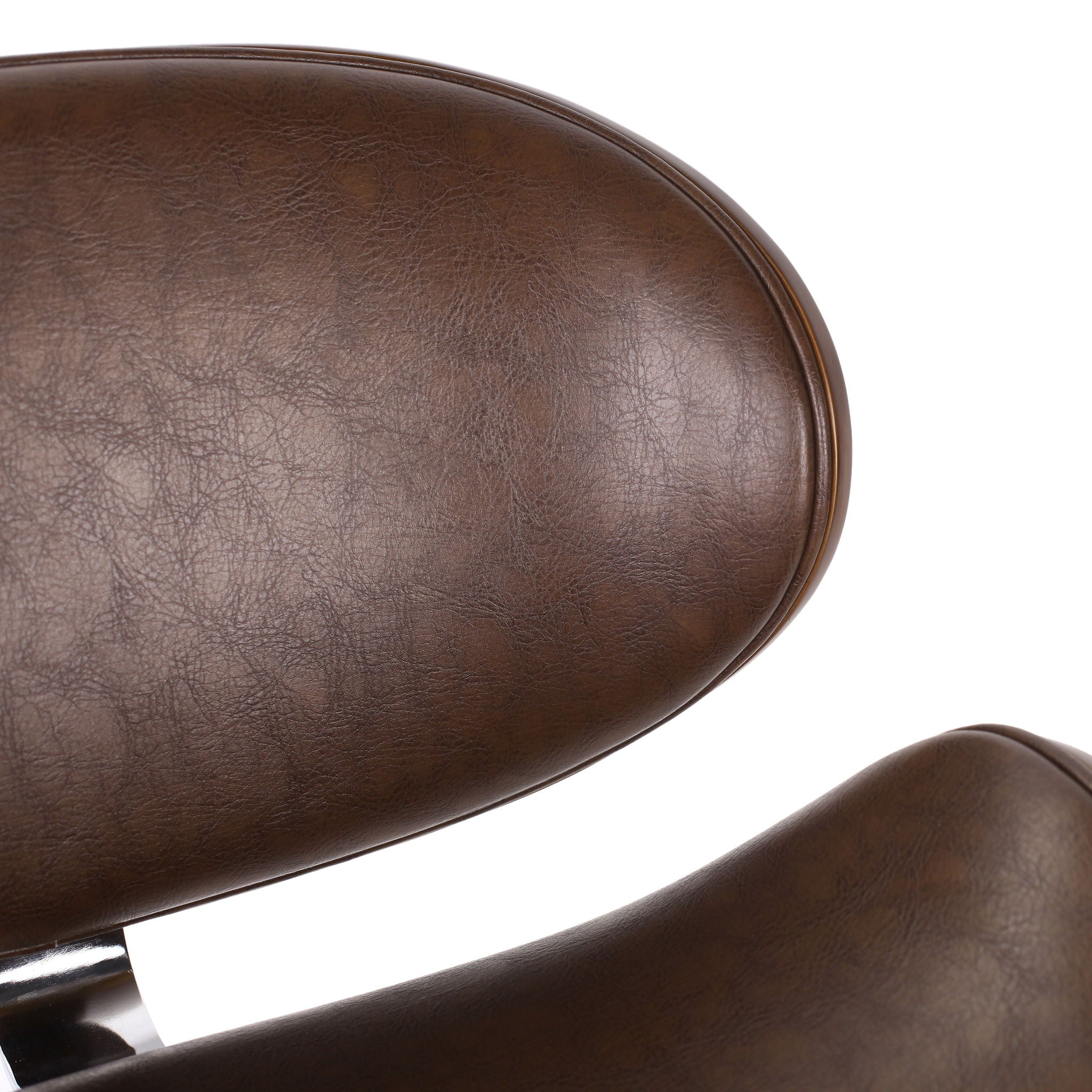 Lumos Mid Century Modern Upholstered Swivel Barstool by HouseOfZazla