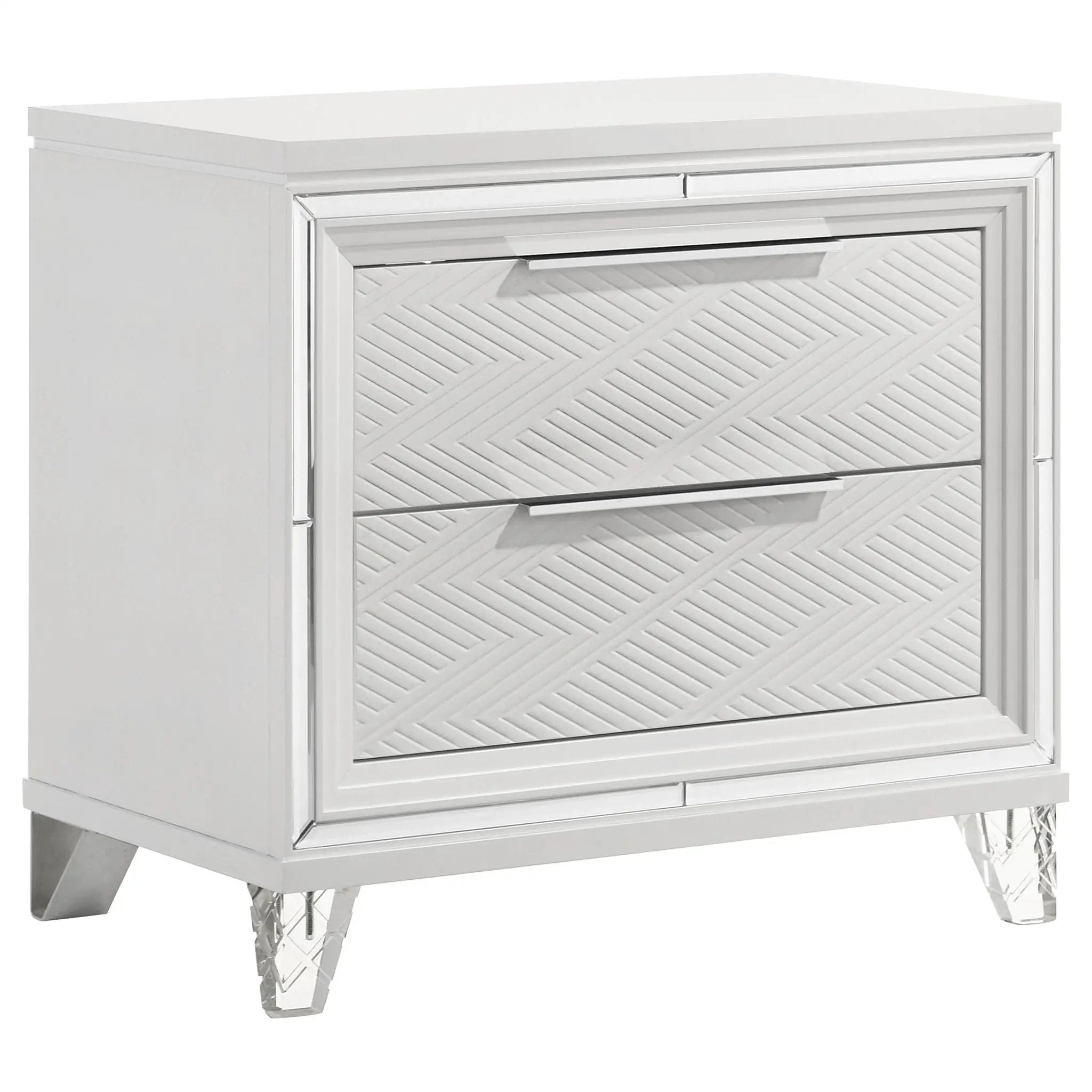 Marmore 4-piece Eastern King Bedroom Set White by Unique Piece Furniture