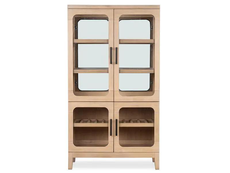 Somerset - Buffet Curio - Butternut and Omari Natural by Unique Piece Furniture