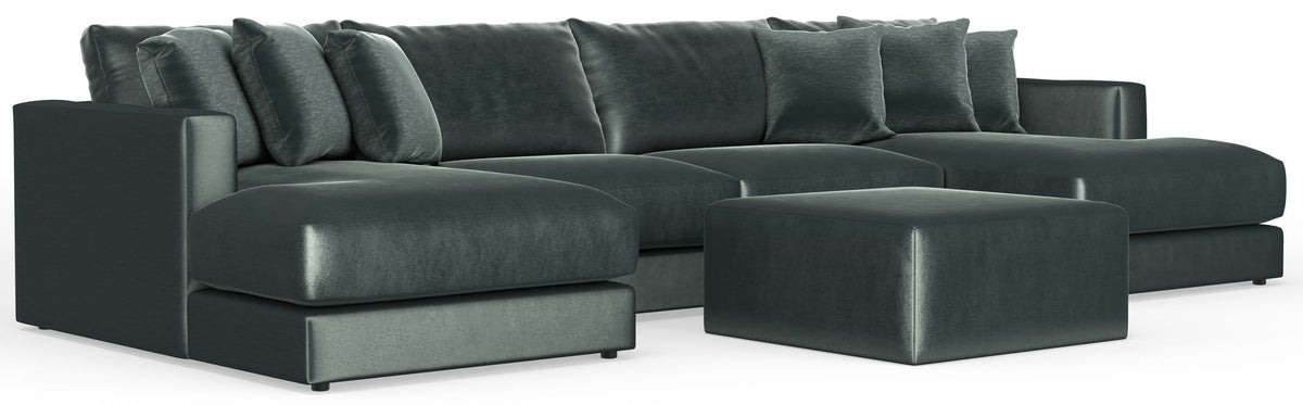 Remington - Modular Sofa And Cocktail Ottoman - Pine, photo 20 of 28