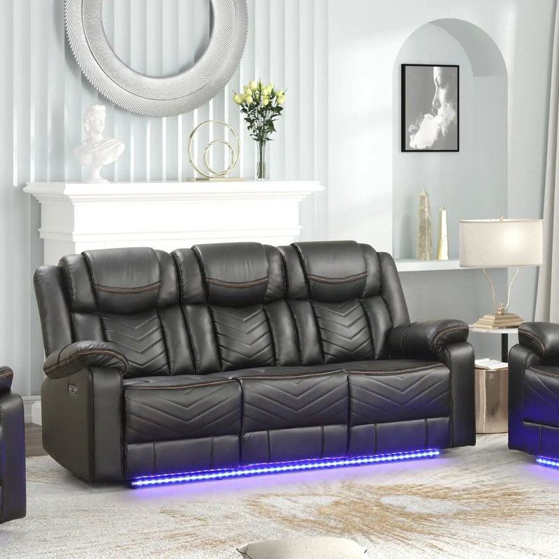 Challenger LED Power Recliner Set