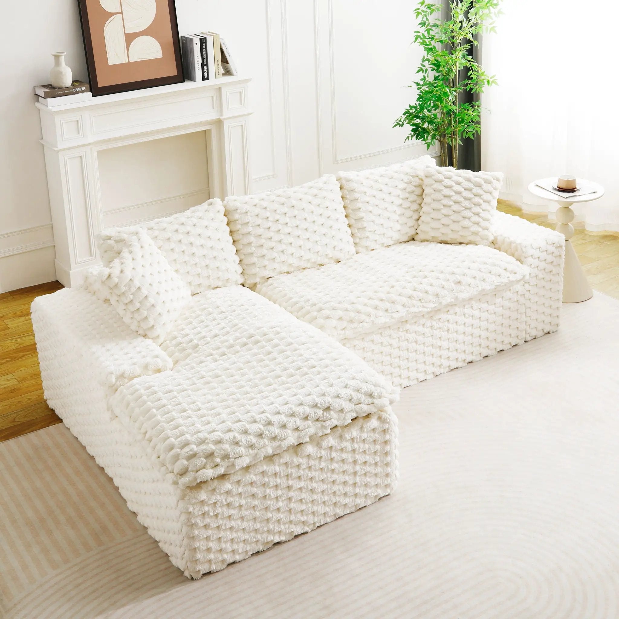 Modular Sofa, Convertible Twin Seat With Chaise Lounge by HouseOfZazla